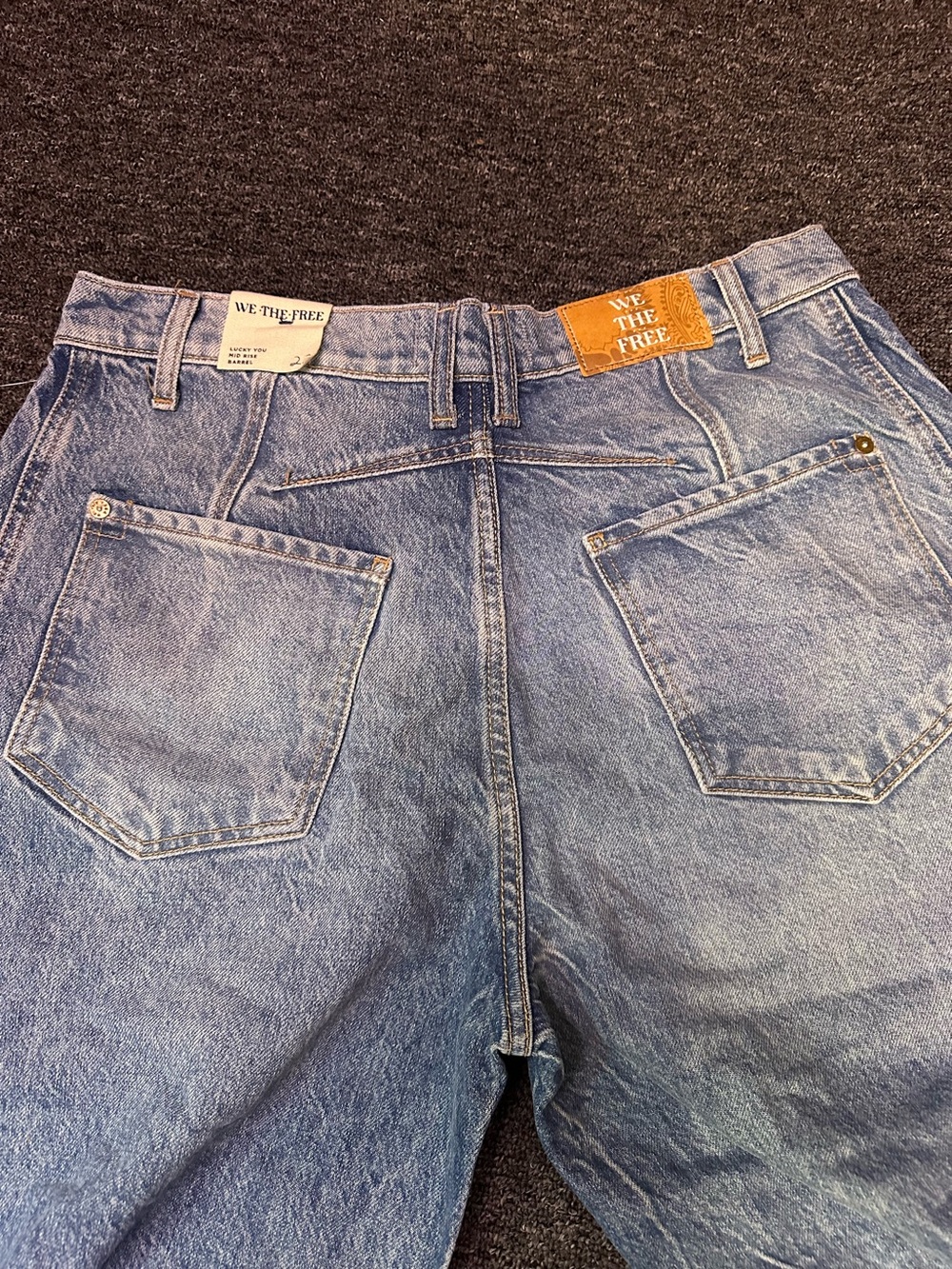 Free People, We the Free Good Luck Mid Rise Barrel Leg Jean - Picture 7 of 7
